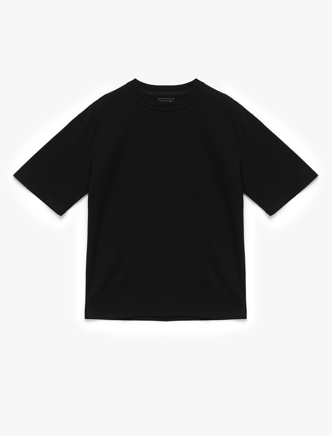 POSITIVE Oversized Black Unisex T-shirt, Black, S